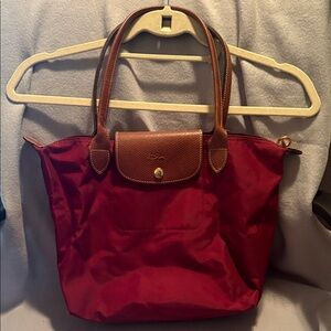 Longchamp Le Pliage Burgundy Tote Bag